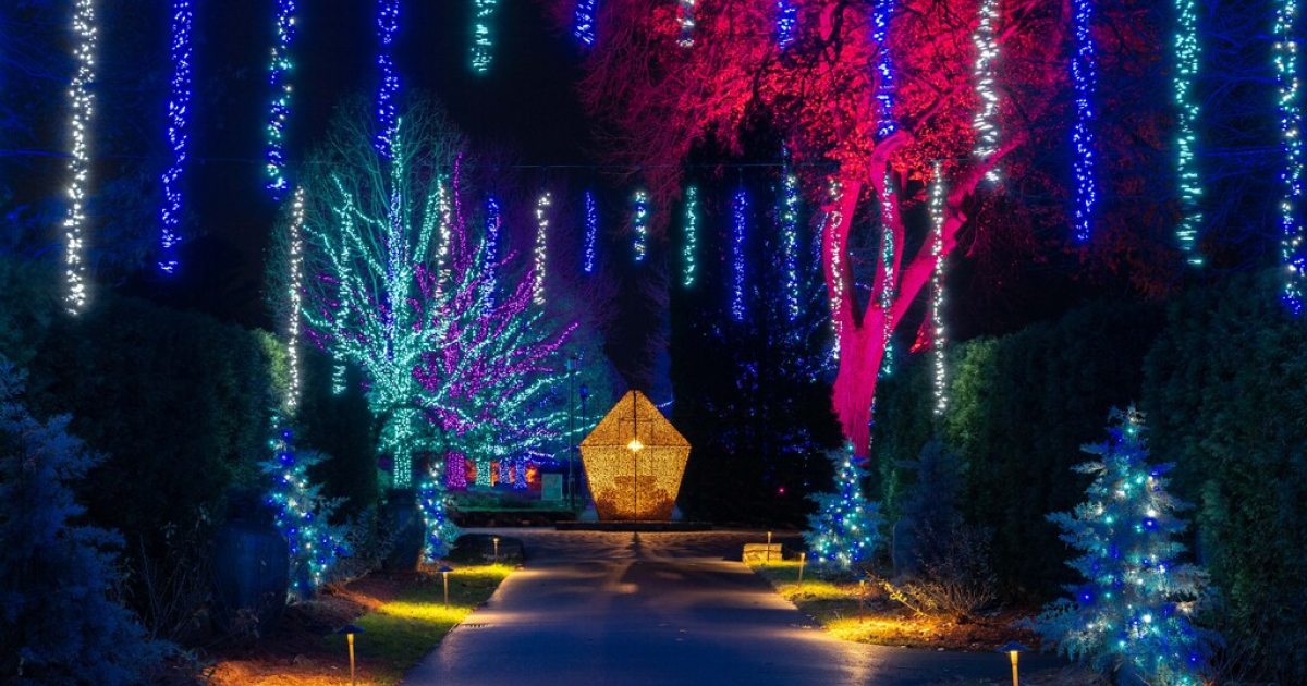 Longwood Gardens Named The Best Botanical Garden Holiday Lights By USA